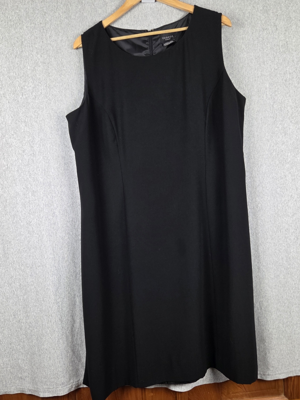 Women's George Classic Black Sleeveless Shift Dress 22W Plus Size